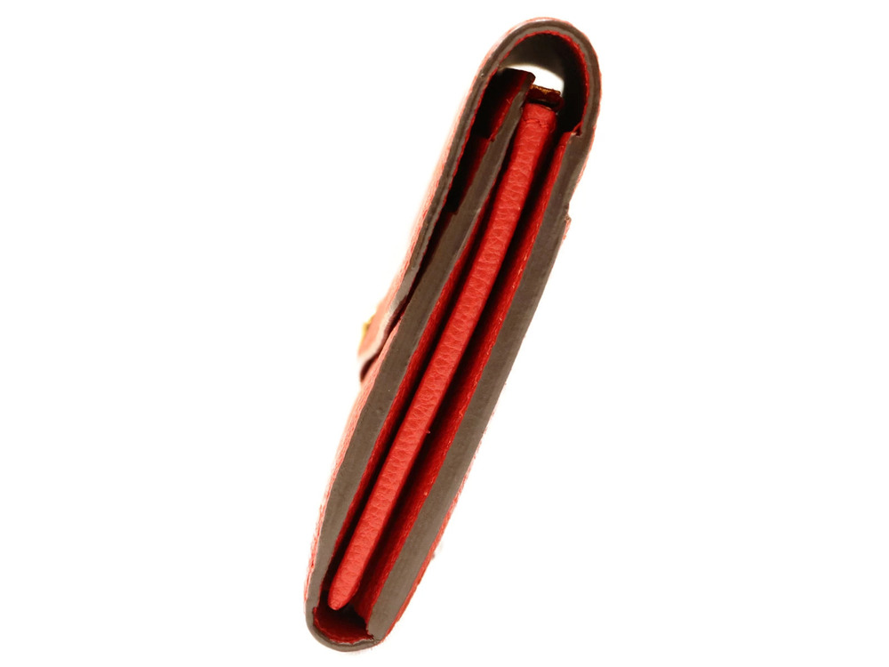 Louis Vuitton Red Sarah Portefeuille Long Empreinte Wallet Red